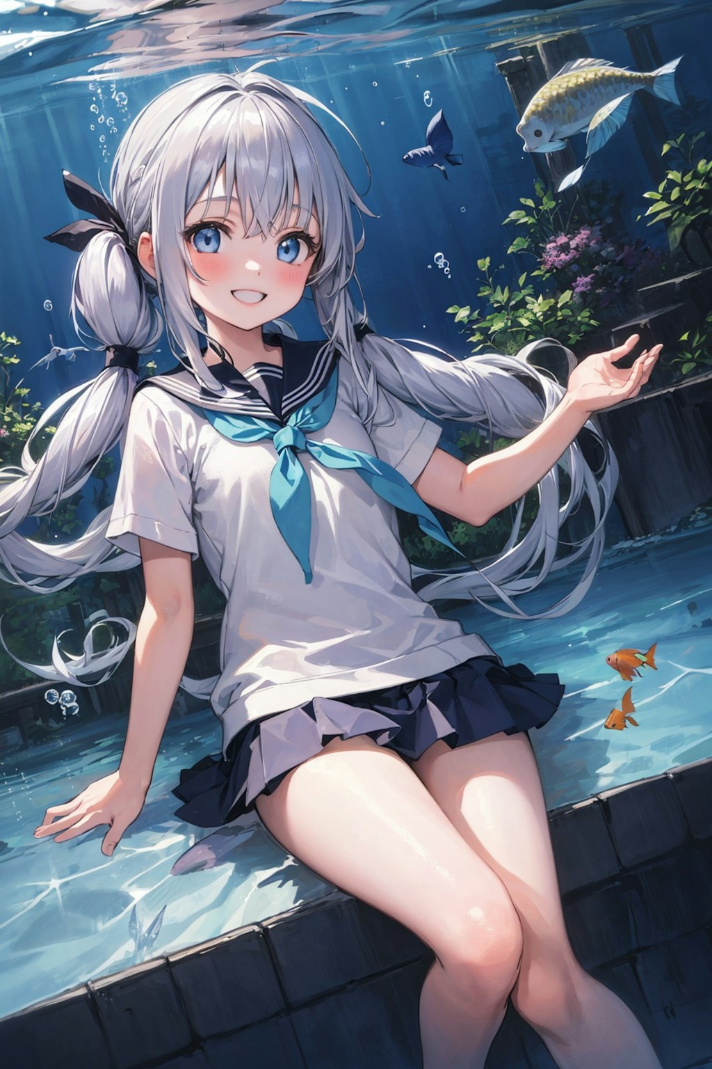 海の中のエレナちゃん🐬