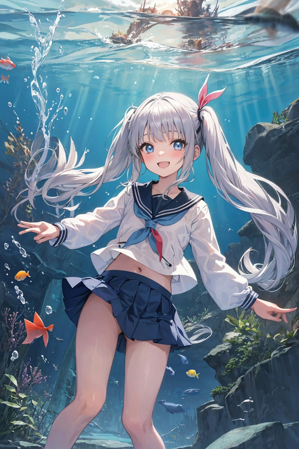 海の中のエレナちゃん🐬