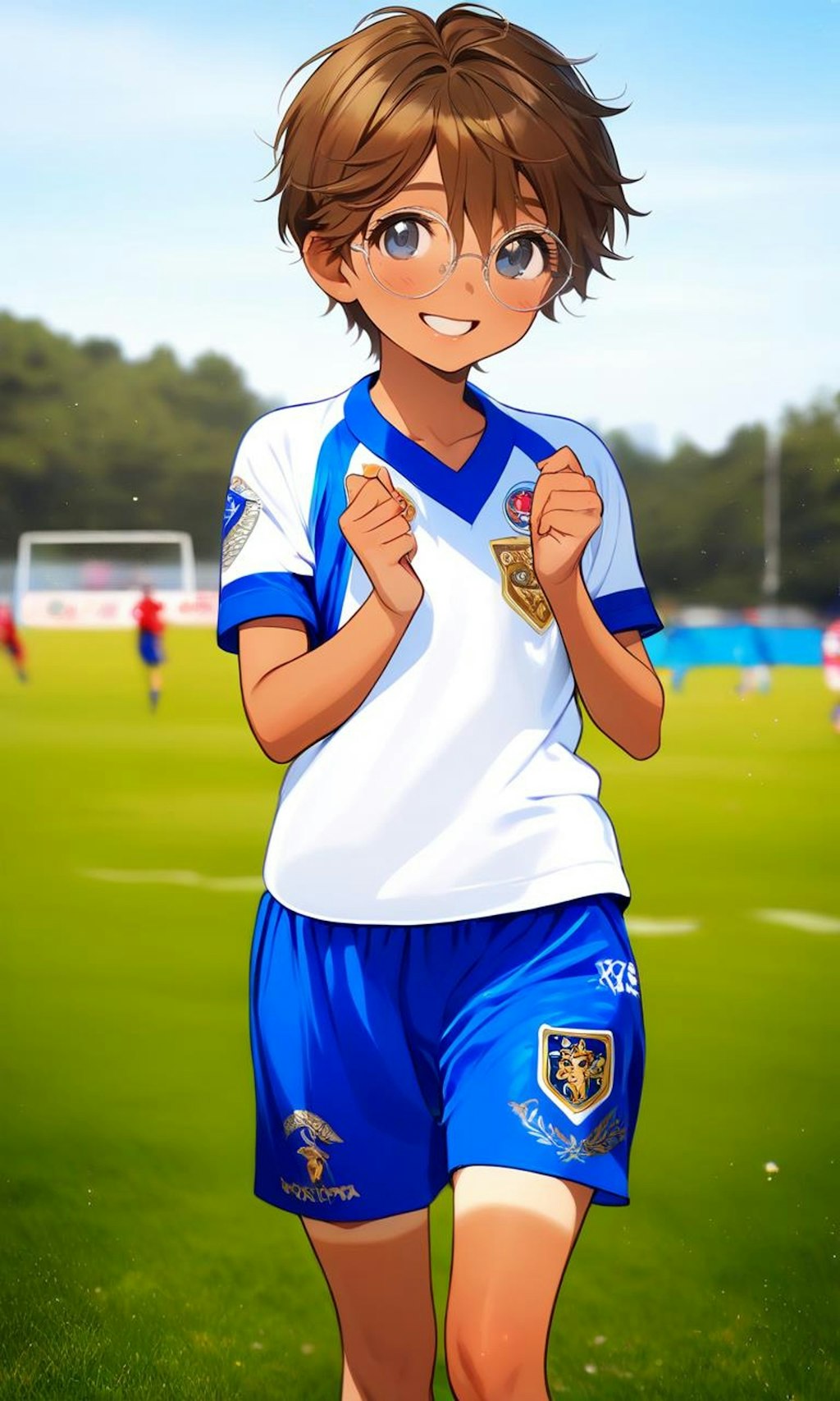 サッカー眼鏡っ娘