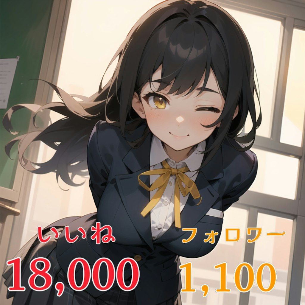 いいね18,000&フォロワー1,100突破🎉