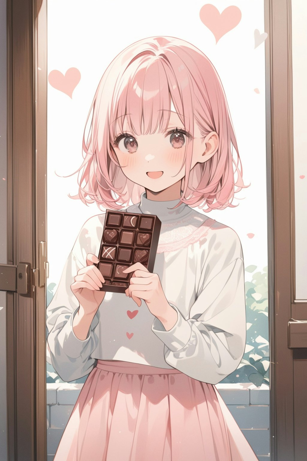 チョコレートで愛の告白♥