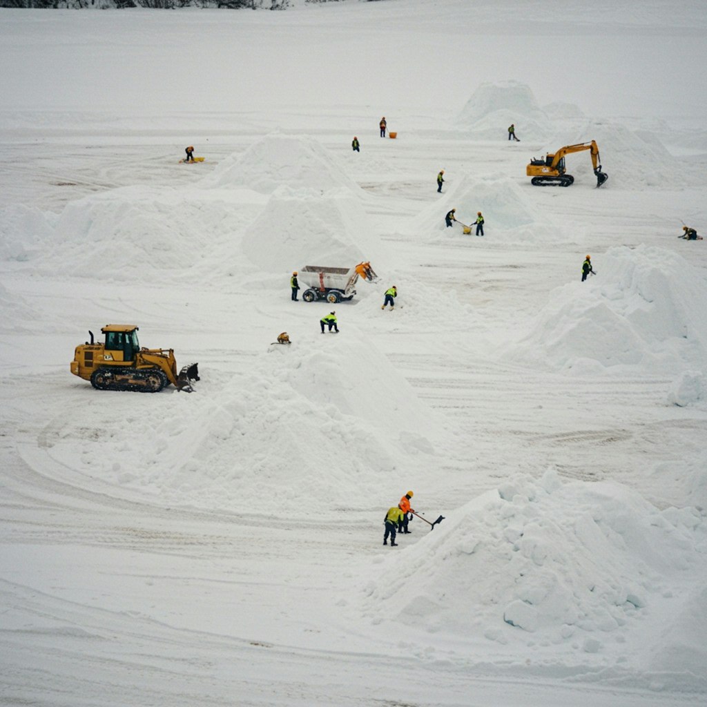 雪像造り