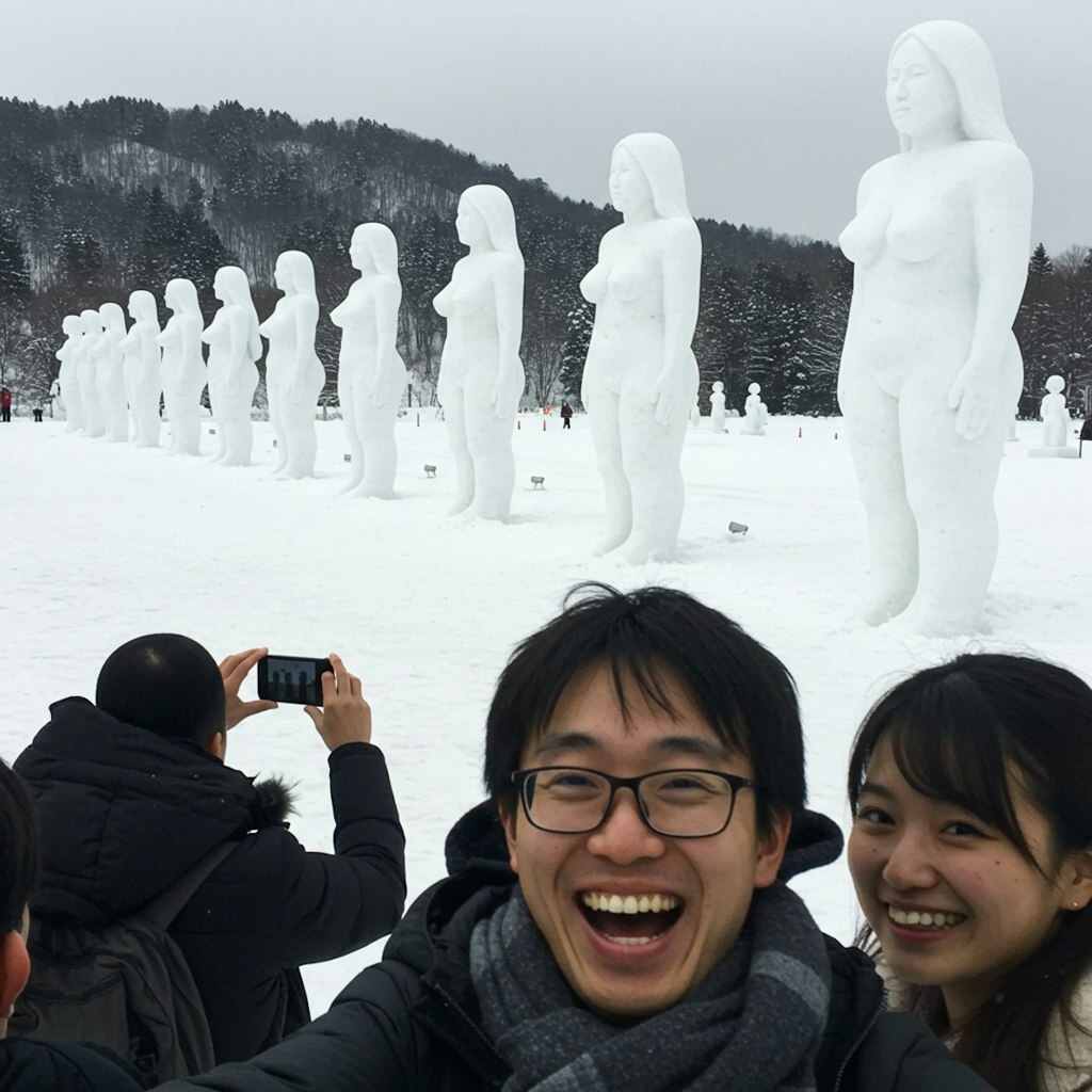 雪像造り