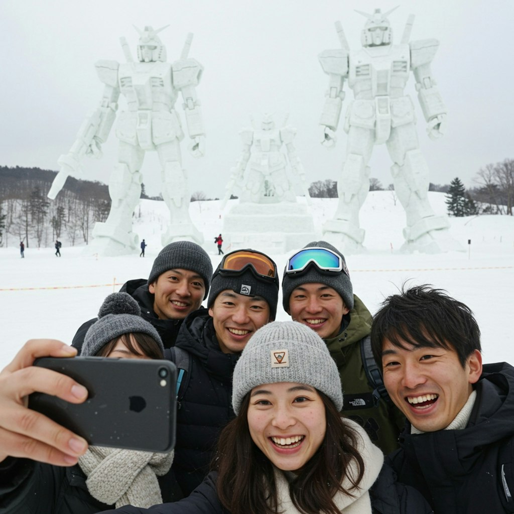 雪像造り