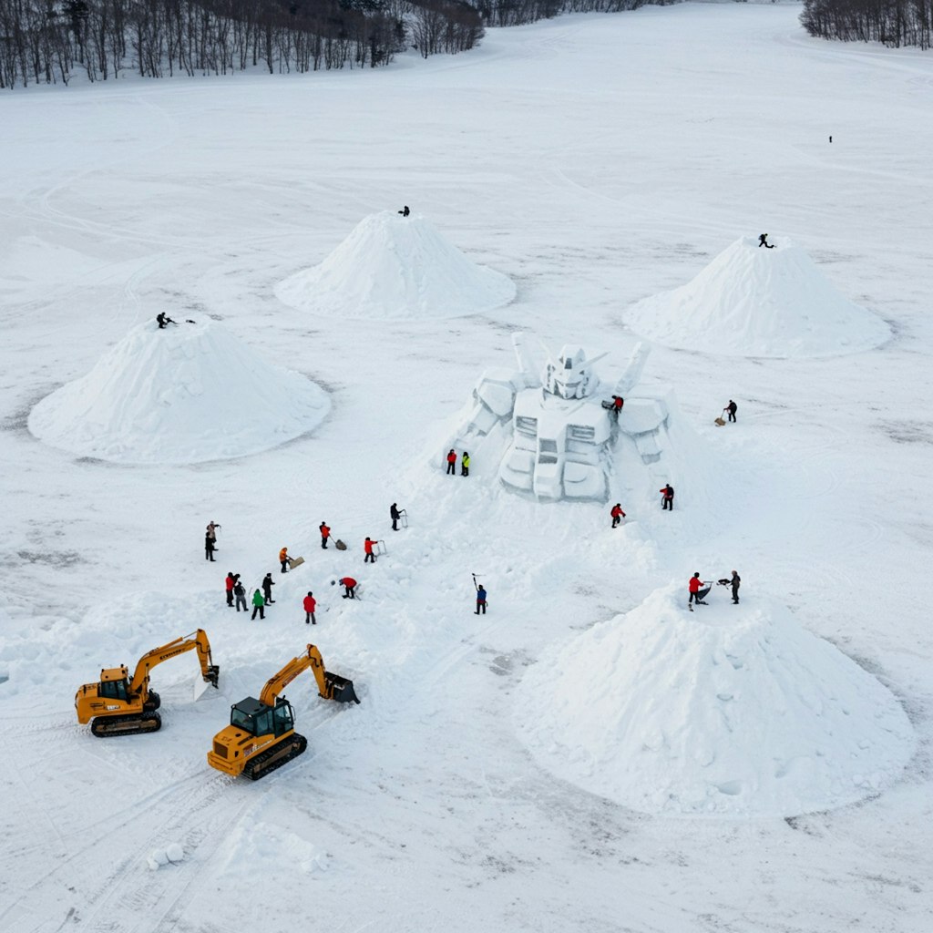 雪像造り