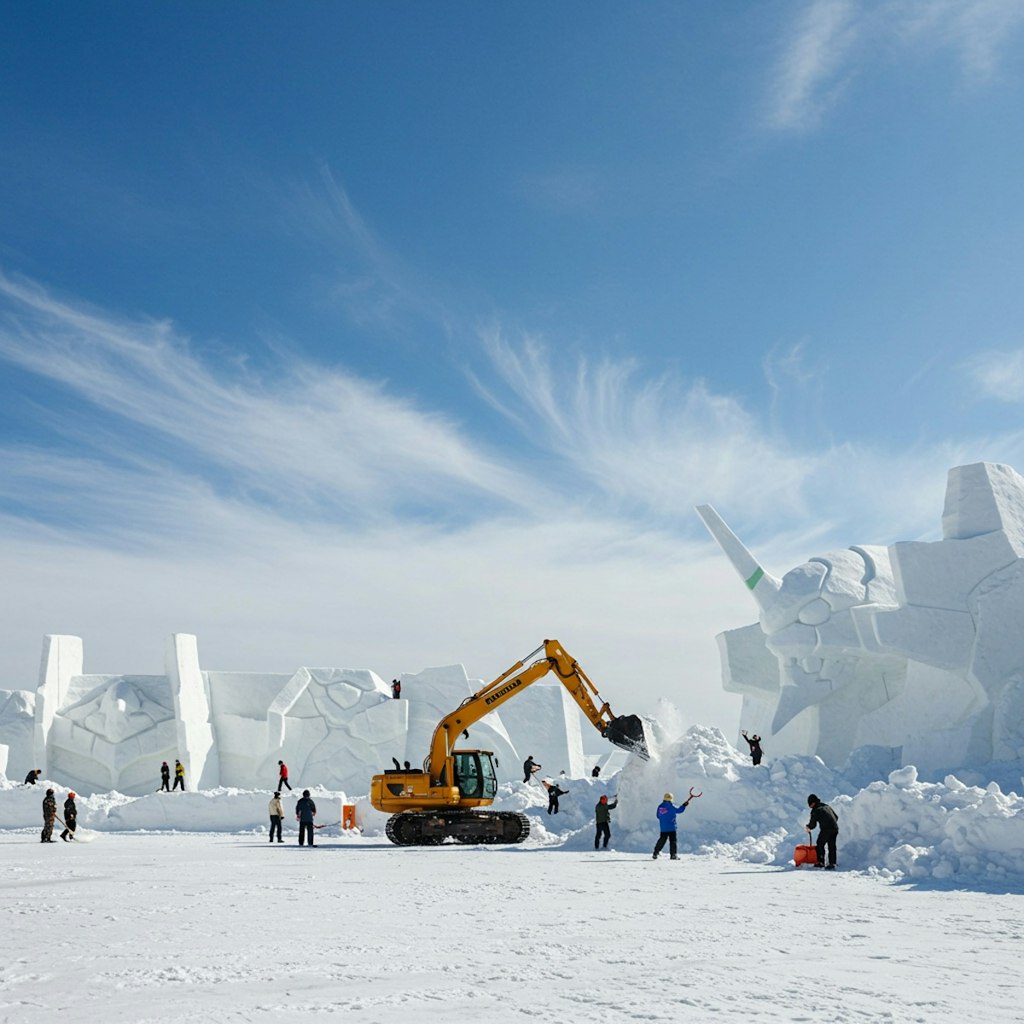 雪像造り