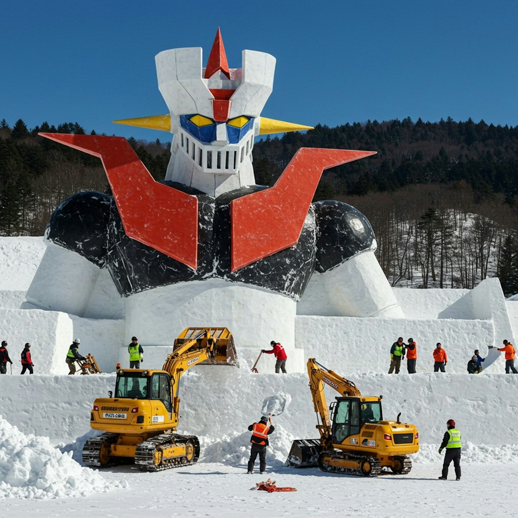 雪像造り