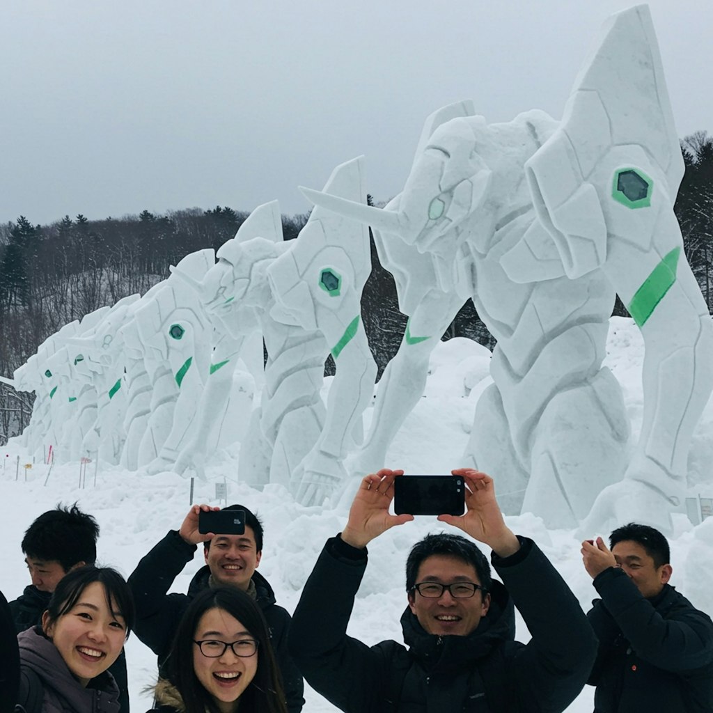 雪像造り