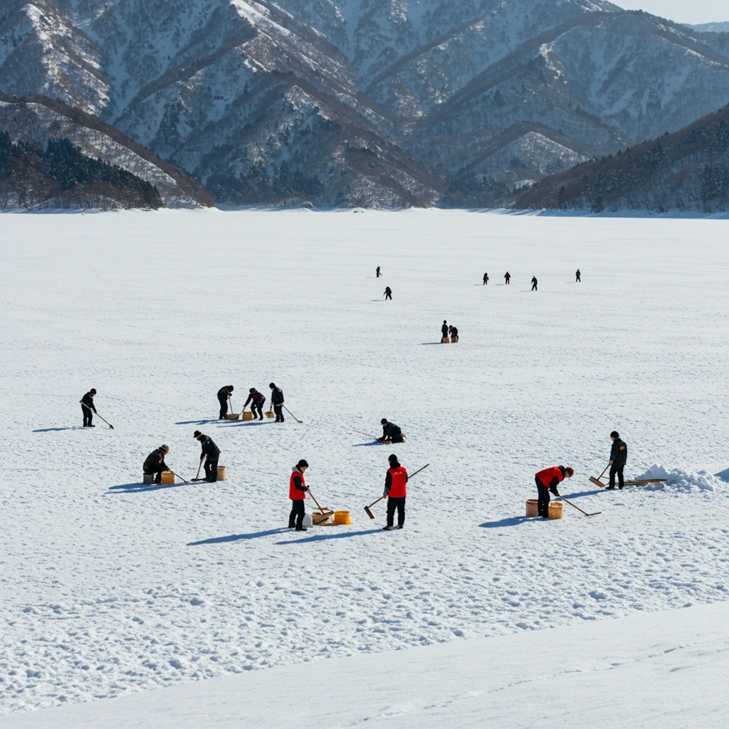 雪像造り