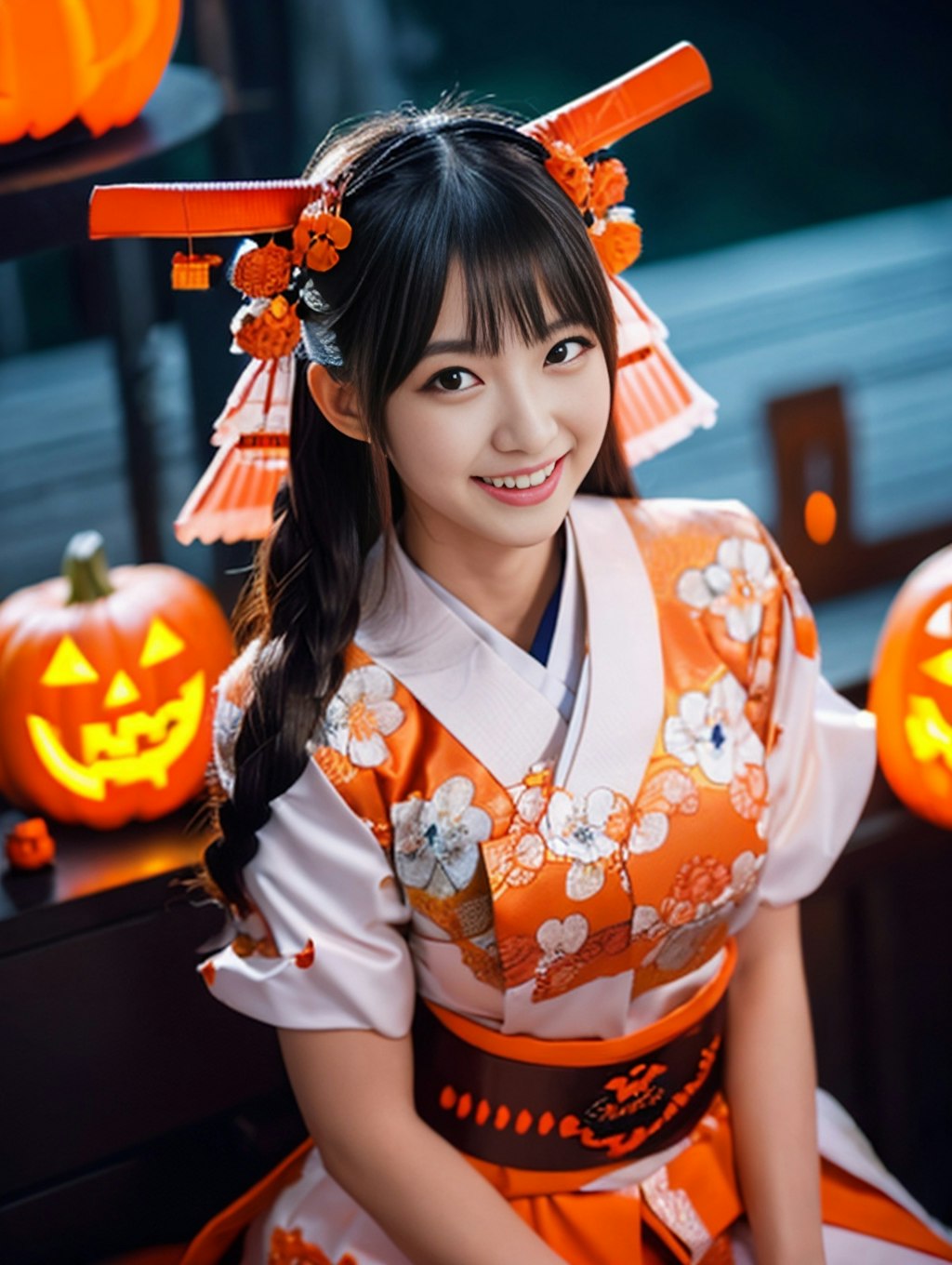 和装ハロウィンだがね