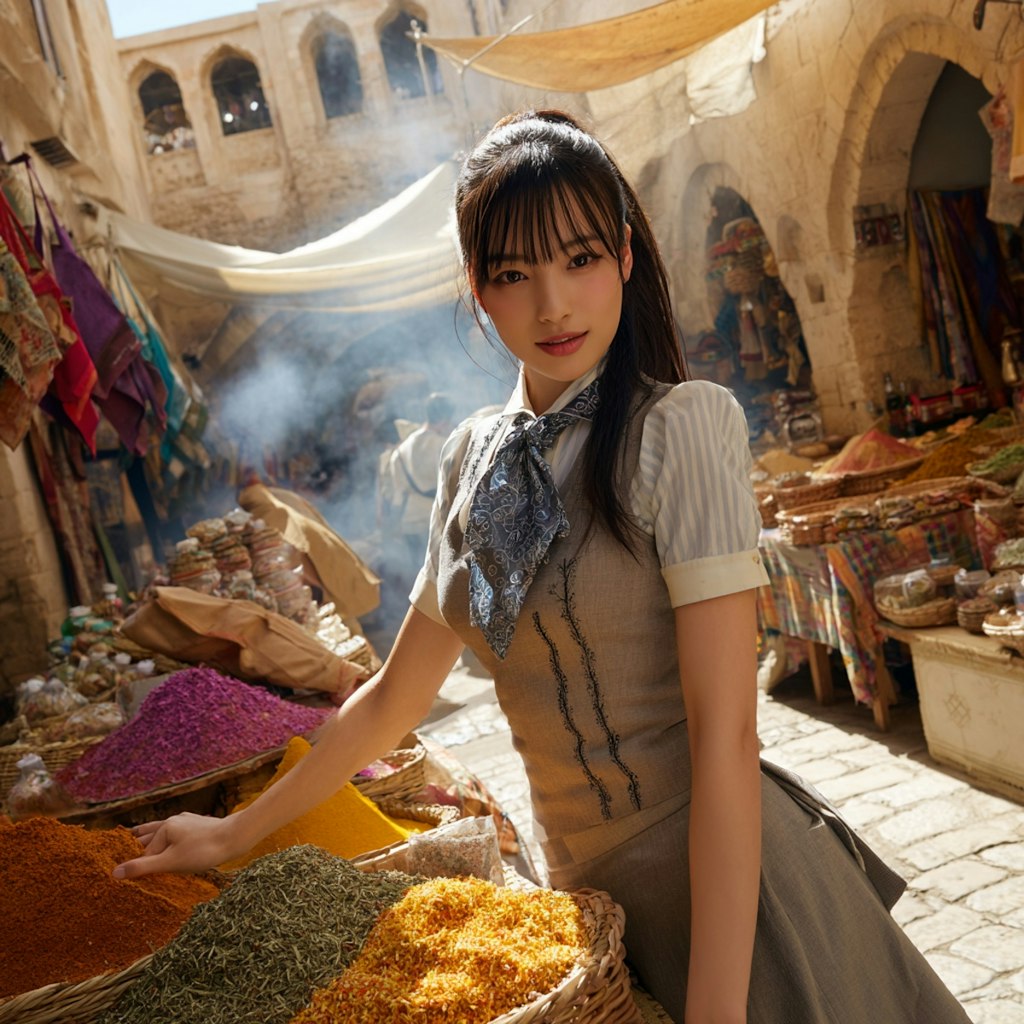 スパイスを選ぶ執事ちゃん