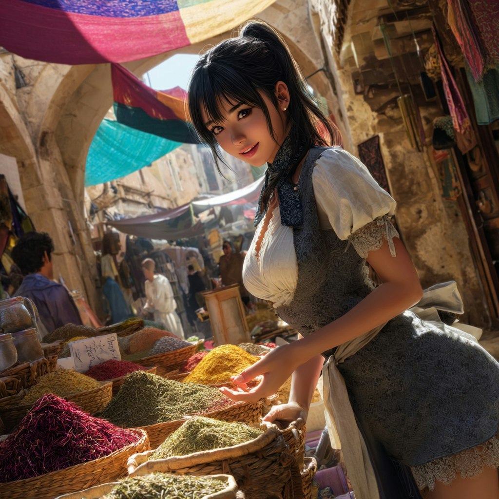 スパイスを選ぶ執事ちゃん