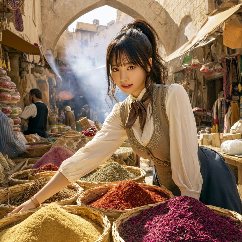 スパイスを選ぶ執事ちゃん