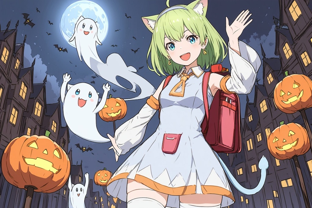 デルタもん、ハロウィンを歩く