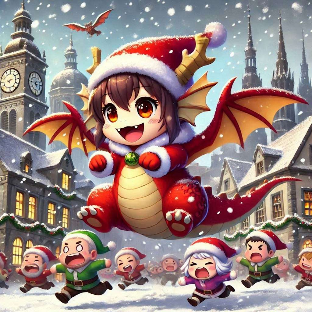 ドラゴンだってクリスマスパーティーに参加したい！！