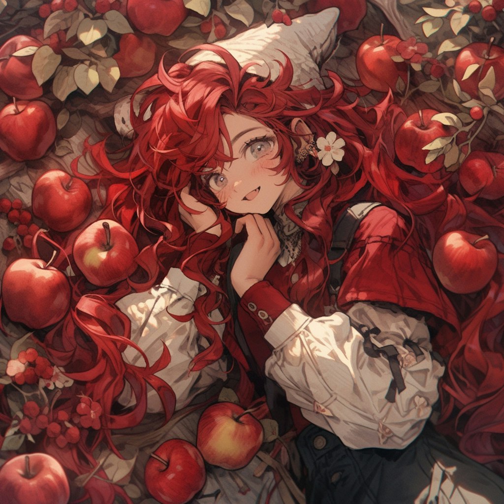 完熟，Perfectly ripe apples