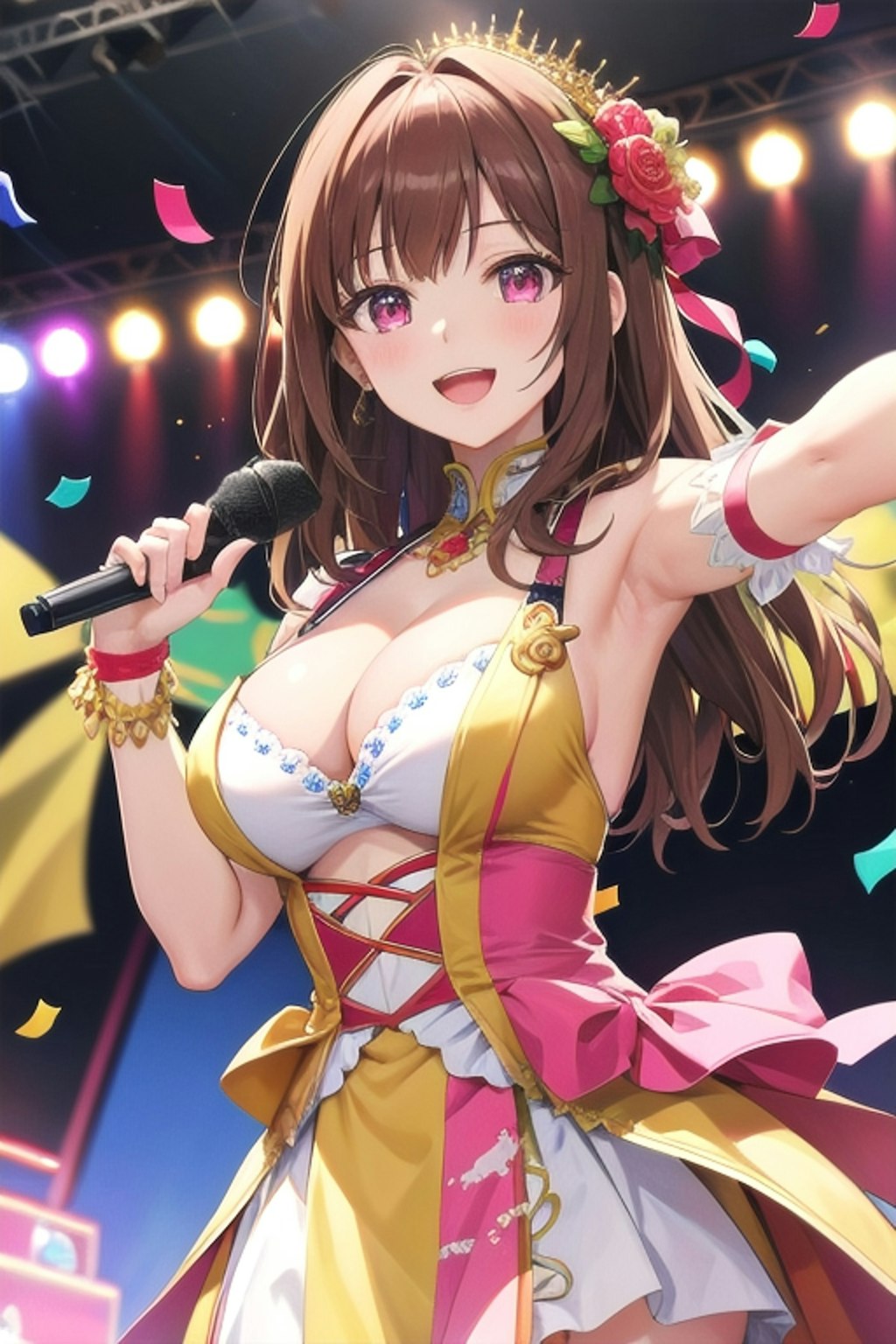 もしも茶髪ロングのお姉さんがアイドル歌手だったら