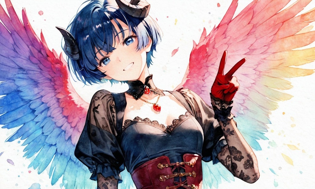 悪魔っ子だよ柑菜ちゃん