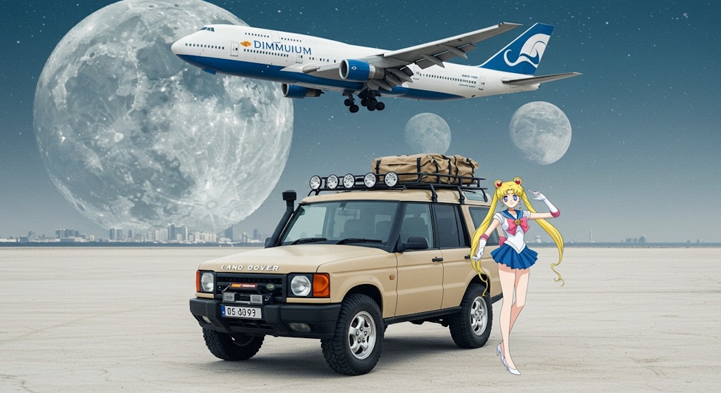 セーラームーンとランドローバーとボーイング747