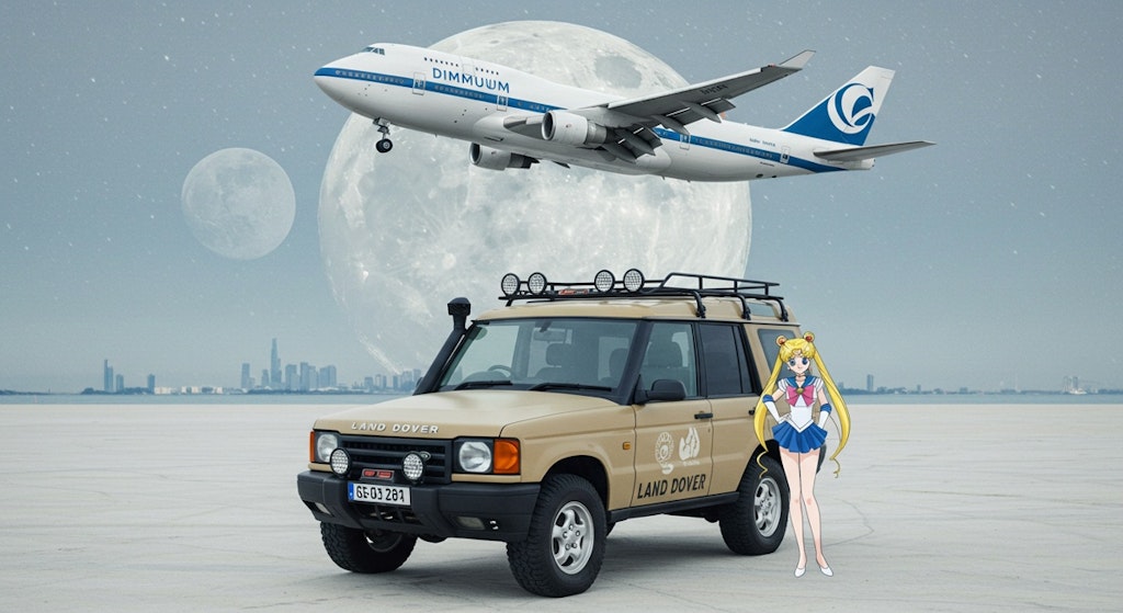 セーラームーンとランドローバーとボーイング747