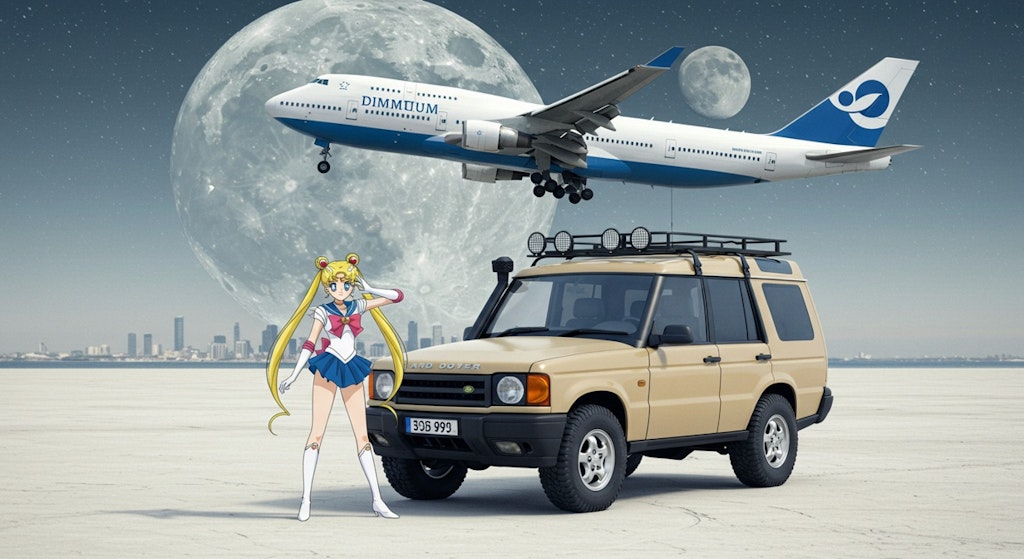 セーラームーンとランドローバーとボーイング747