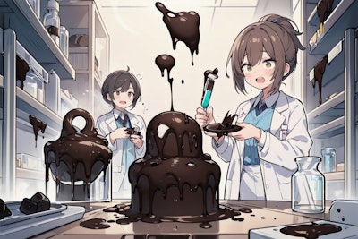 チョコレートを使ったナニカの実験