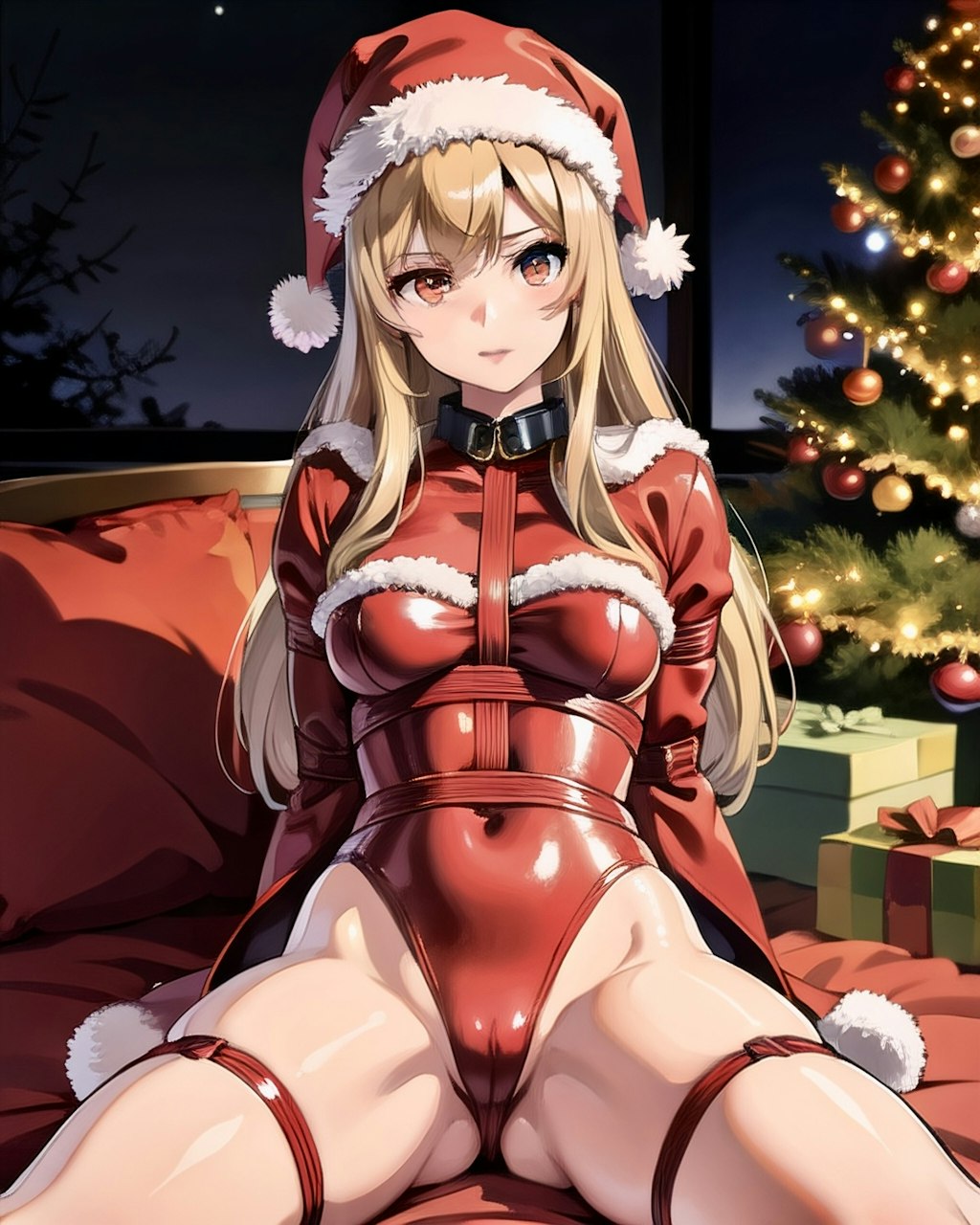 Christmas Red Bondage