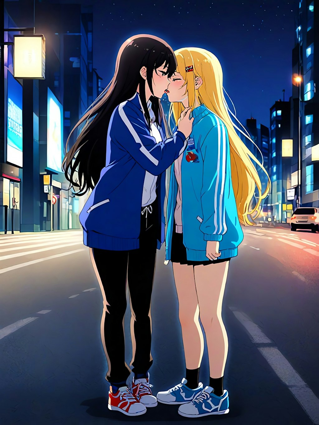 深夜の百合💖フレンチキス💖