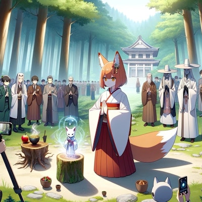 戦後の異文化交流：シラクレナ神狐の巫女の儀式