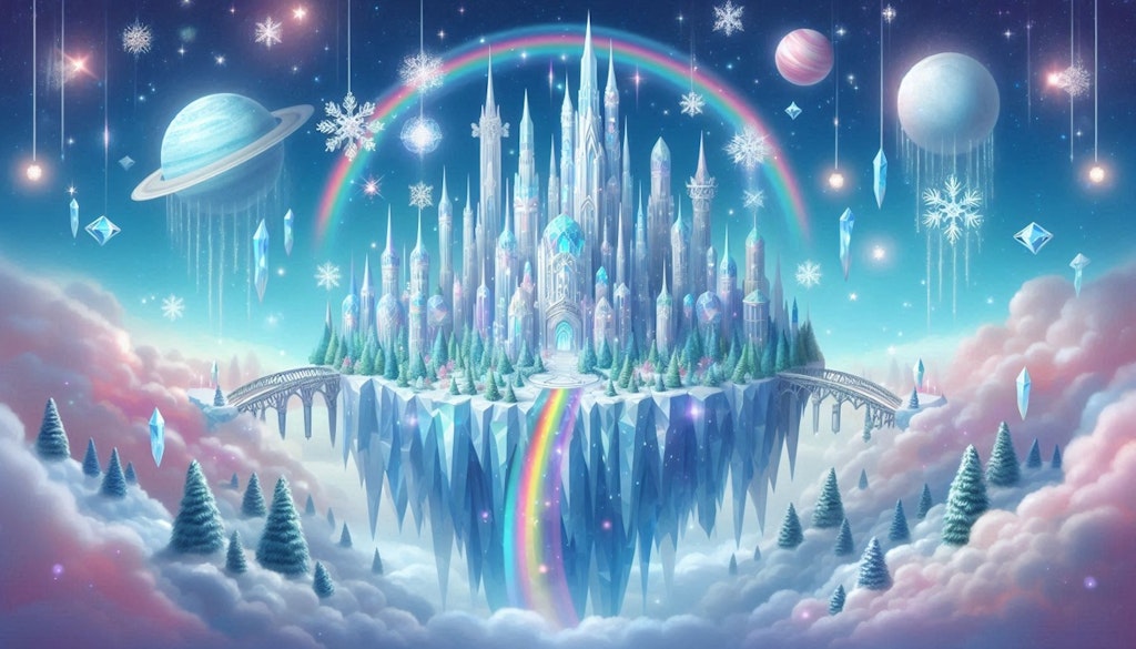 『magical celestial icy city』