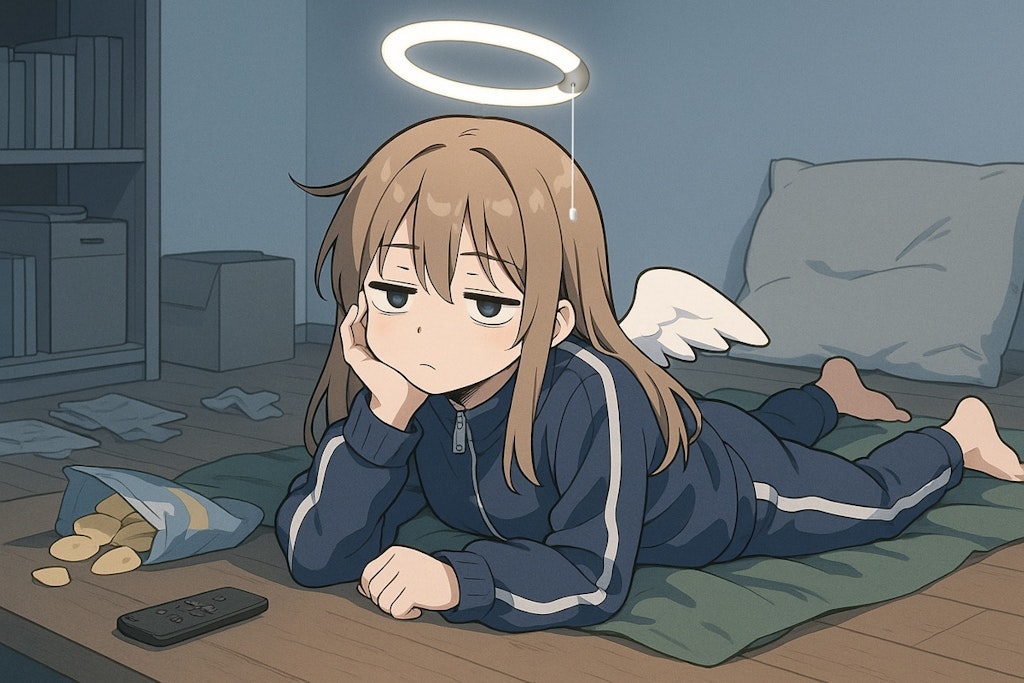 天使やめました（でも輪っか取れません）