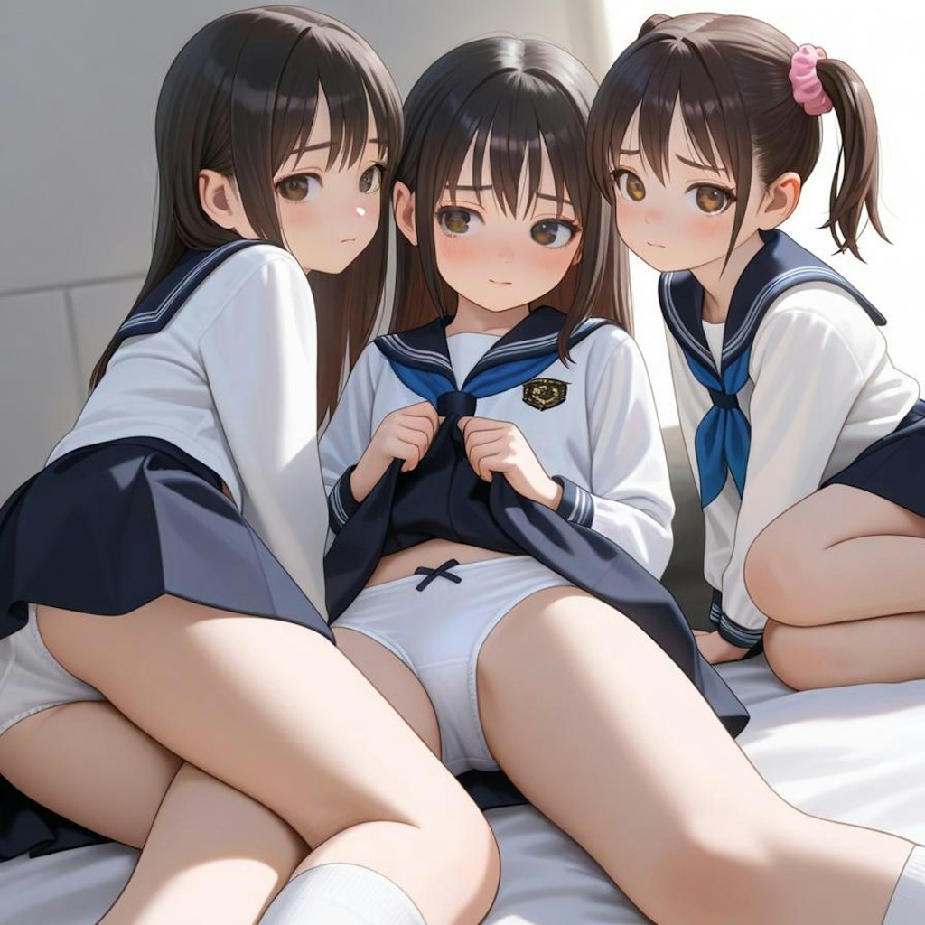 つるぺたロリ下着②