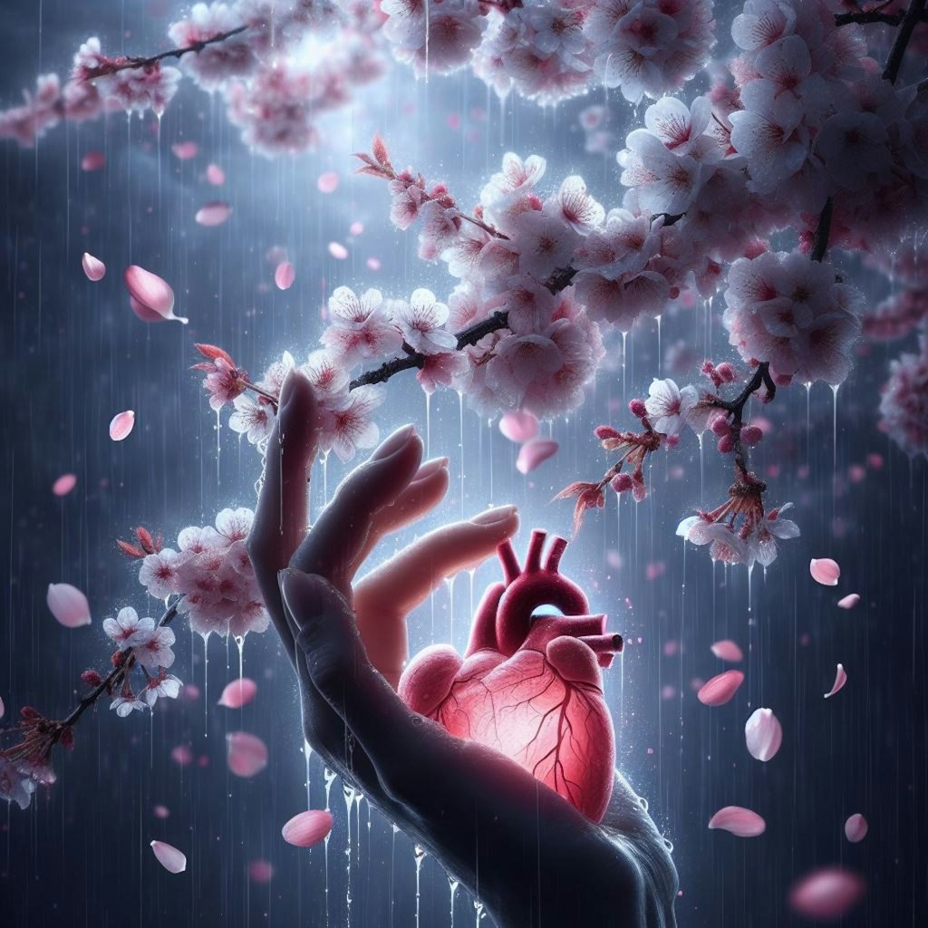 桜舞う 花びらの雨に 心躍る