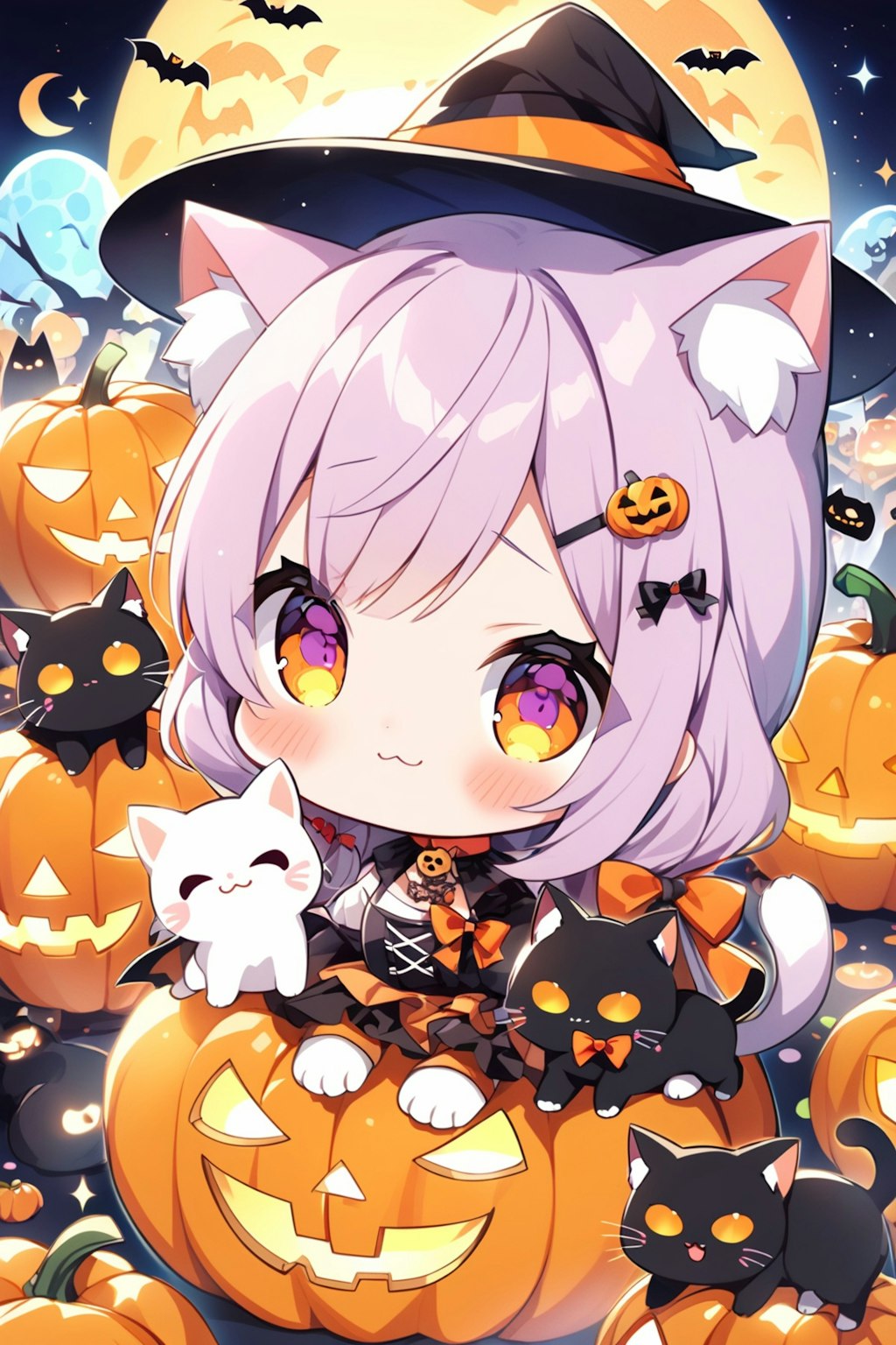 ネコたちのハロウィン