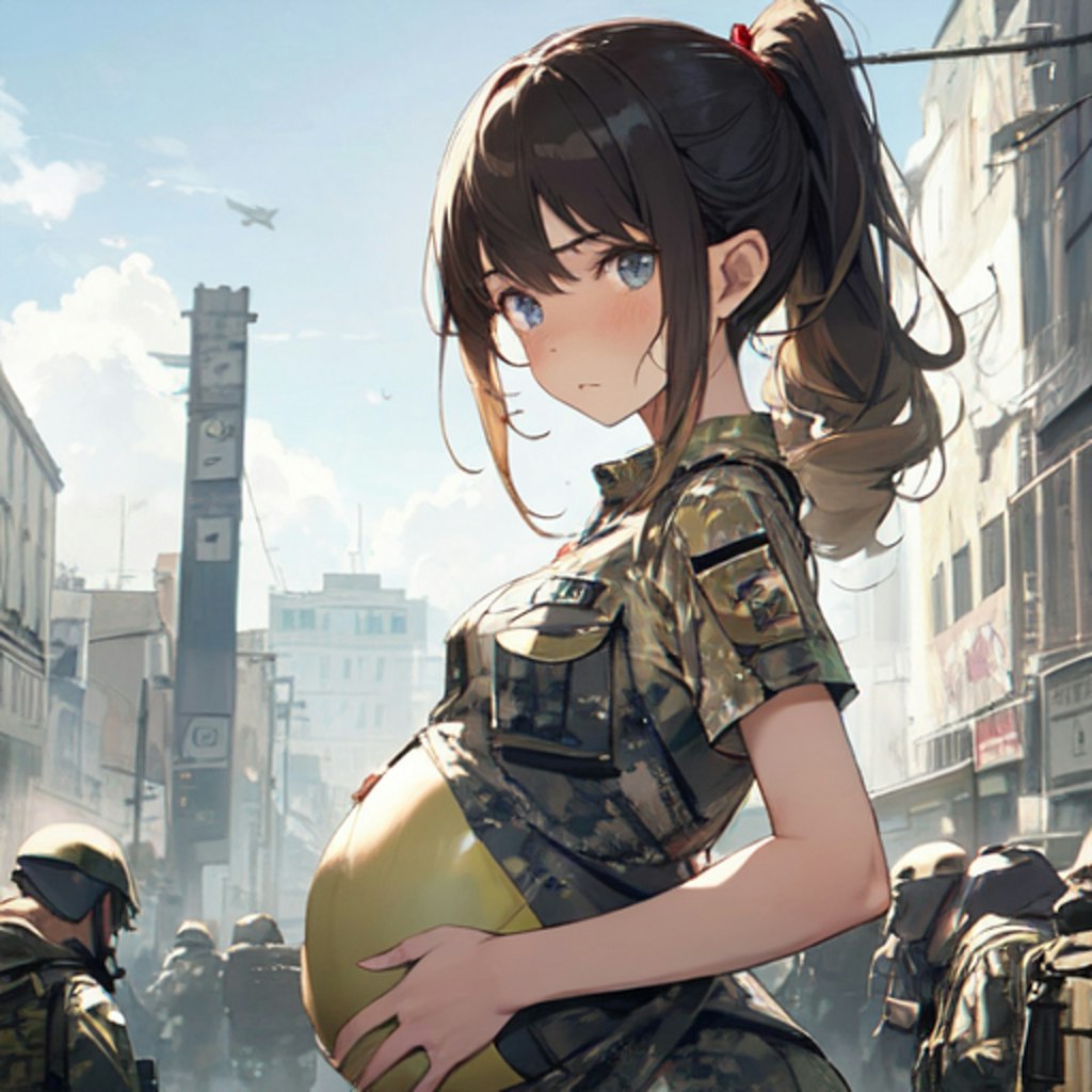 戦闘妊娠少女１４２