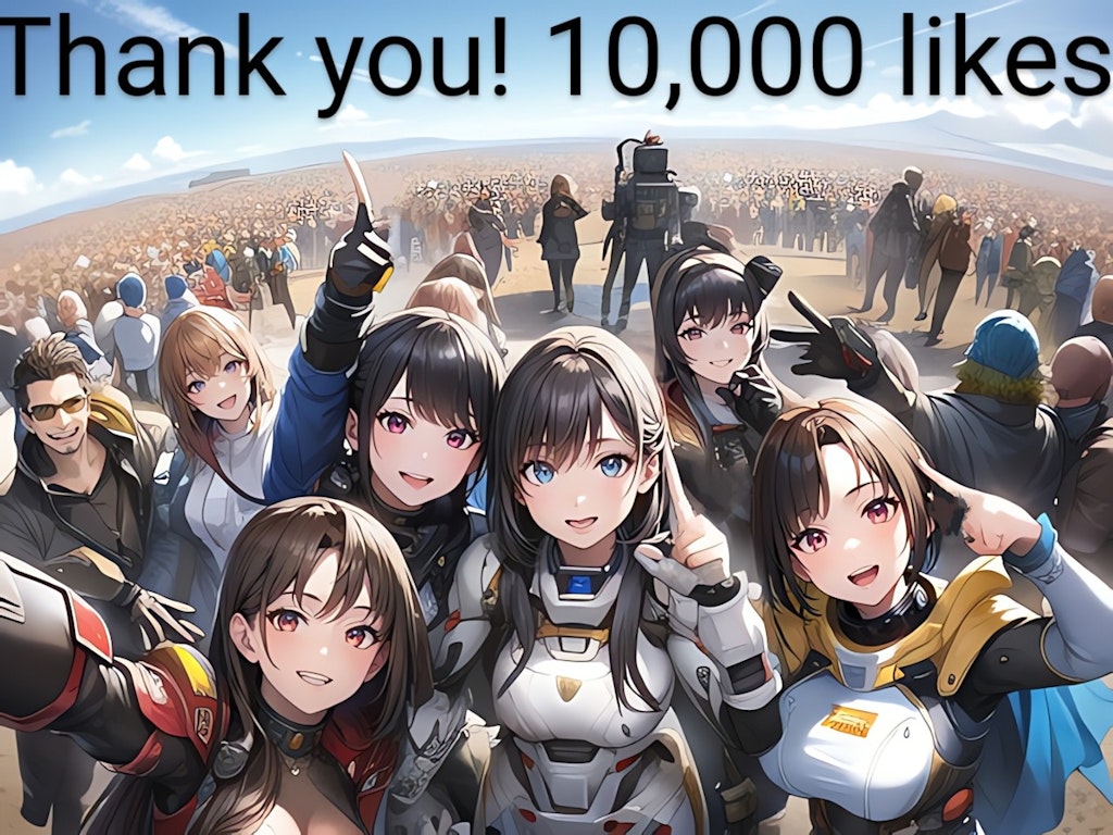 10,000いいね！ありがとう！ヽ(≧▽≦)/