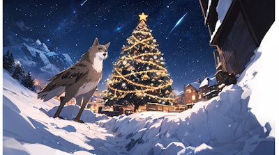 山麓のクリスマス　魔物さんも見に来るクリスマスツリー Part.2