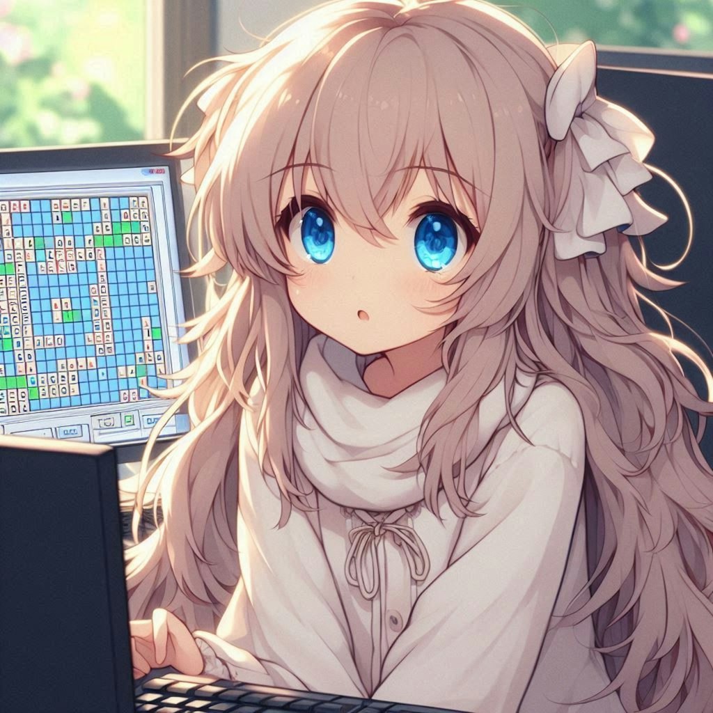 パソコンでゲームをする小さな女の子