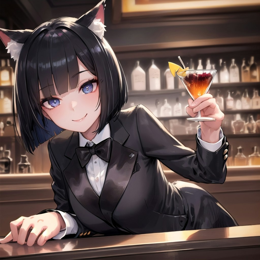 バーテンダー猫娘