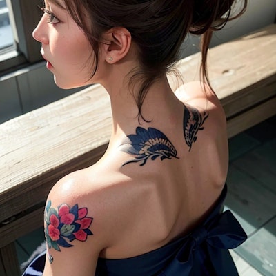 A053 Tattoo Girl Friends Vol.43