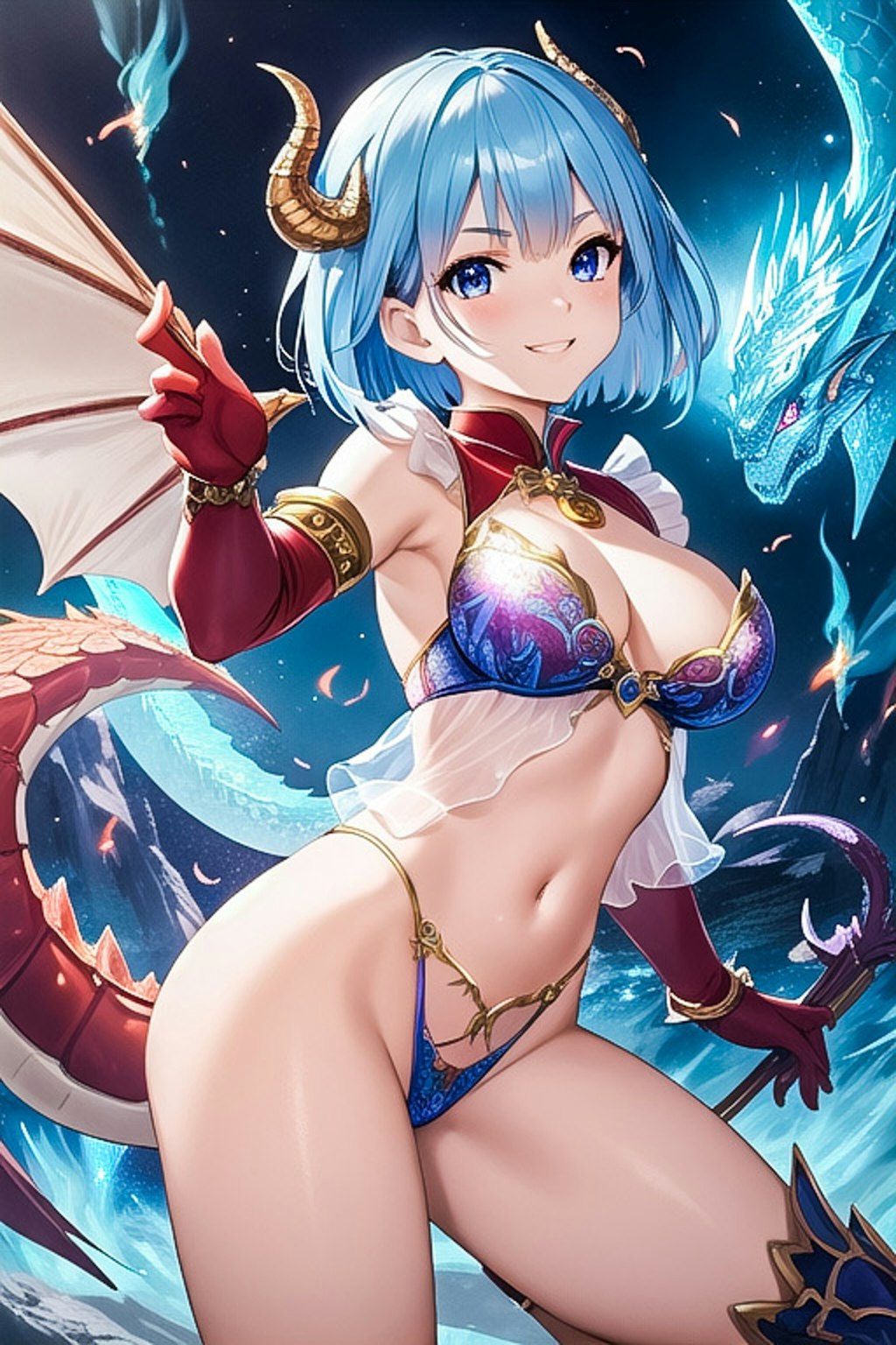 雫ちゃんですよー💧ドラゴン娘