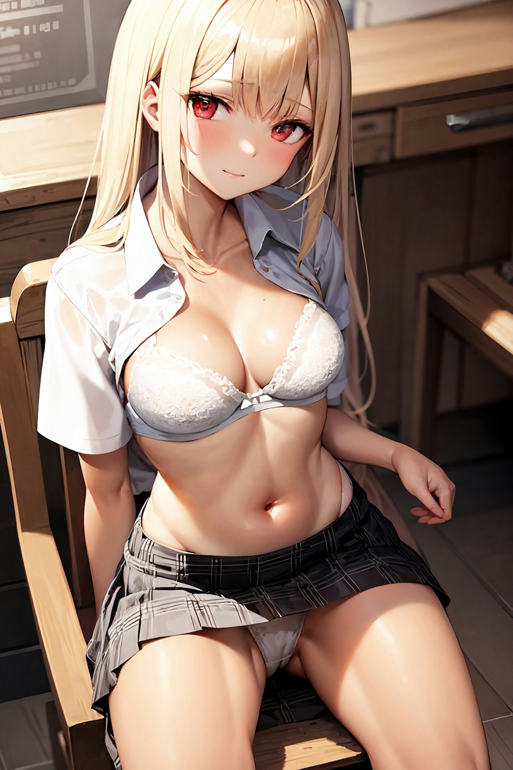 制服 パンチラ