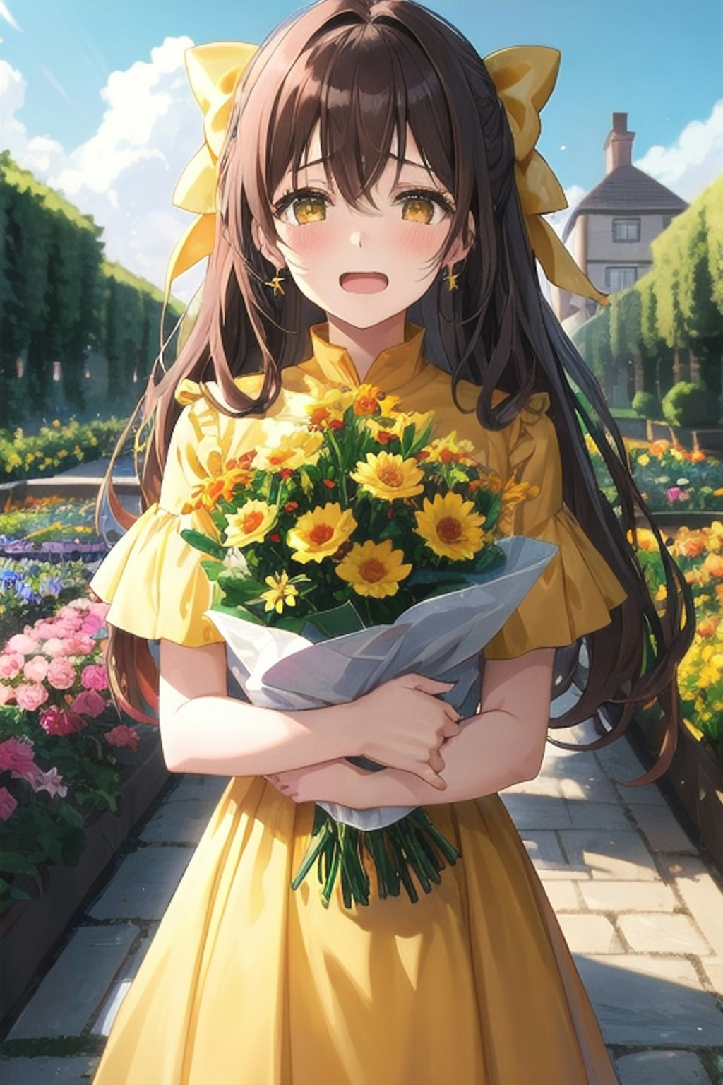 なごみちゃんデビュー１ヶ月おめでとう😿💐💛