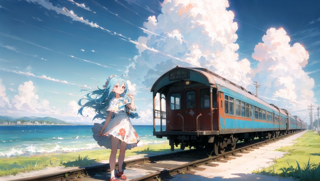 海辺の鉄道