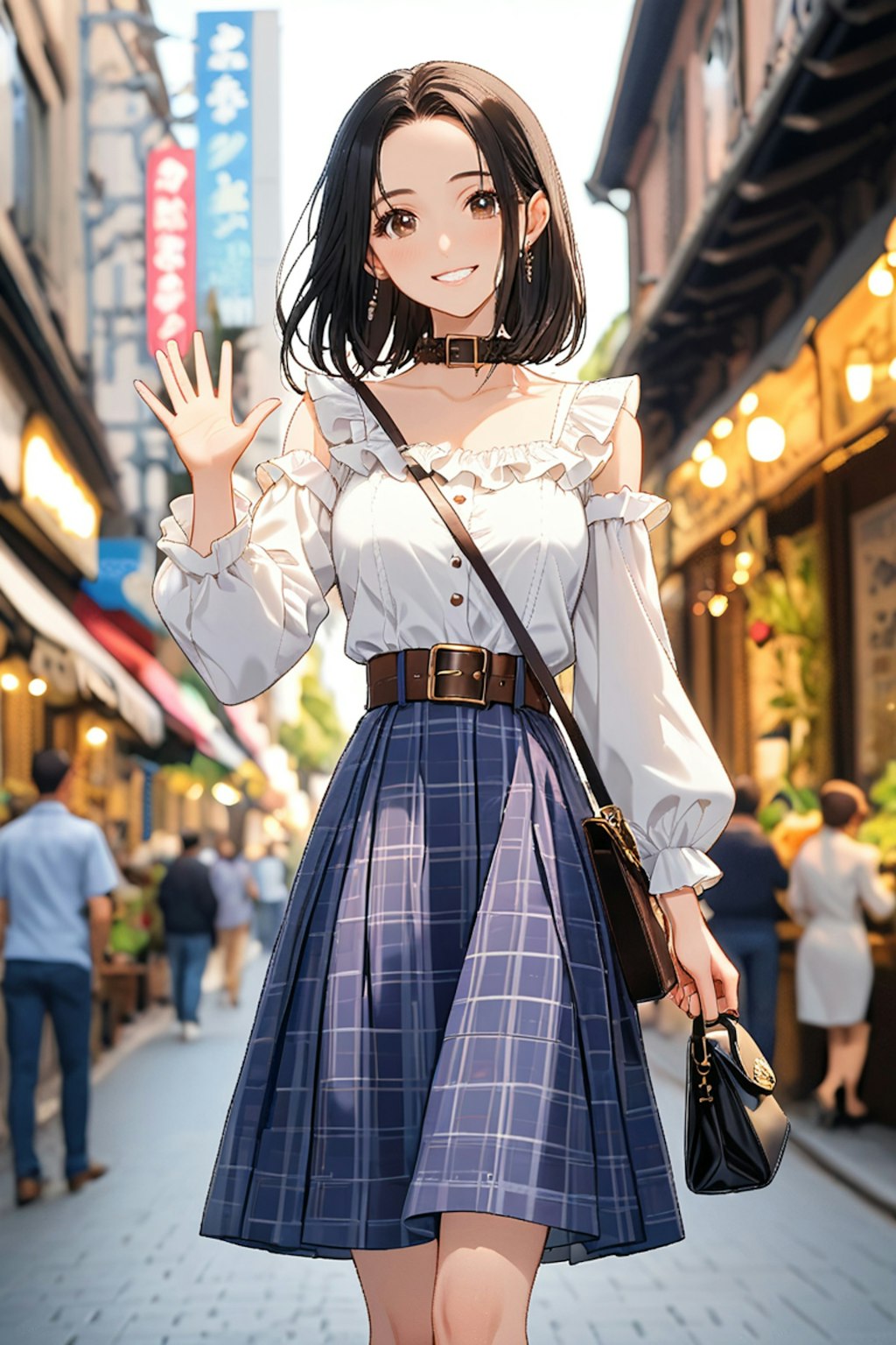 ロングスカートの女の子