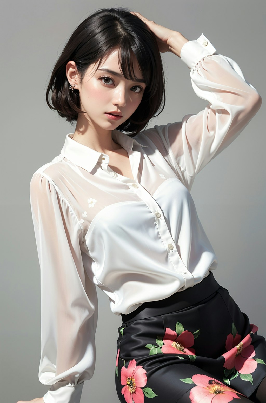 silk blouse