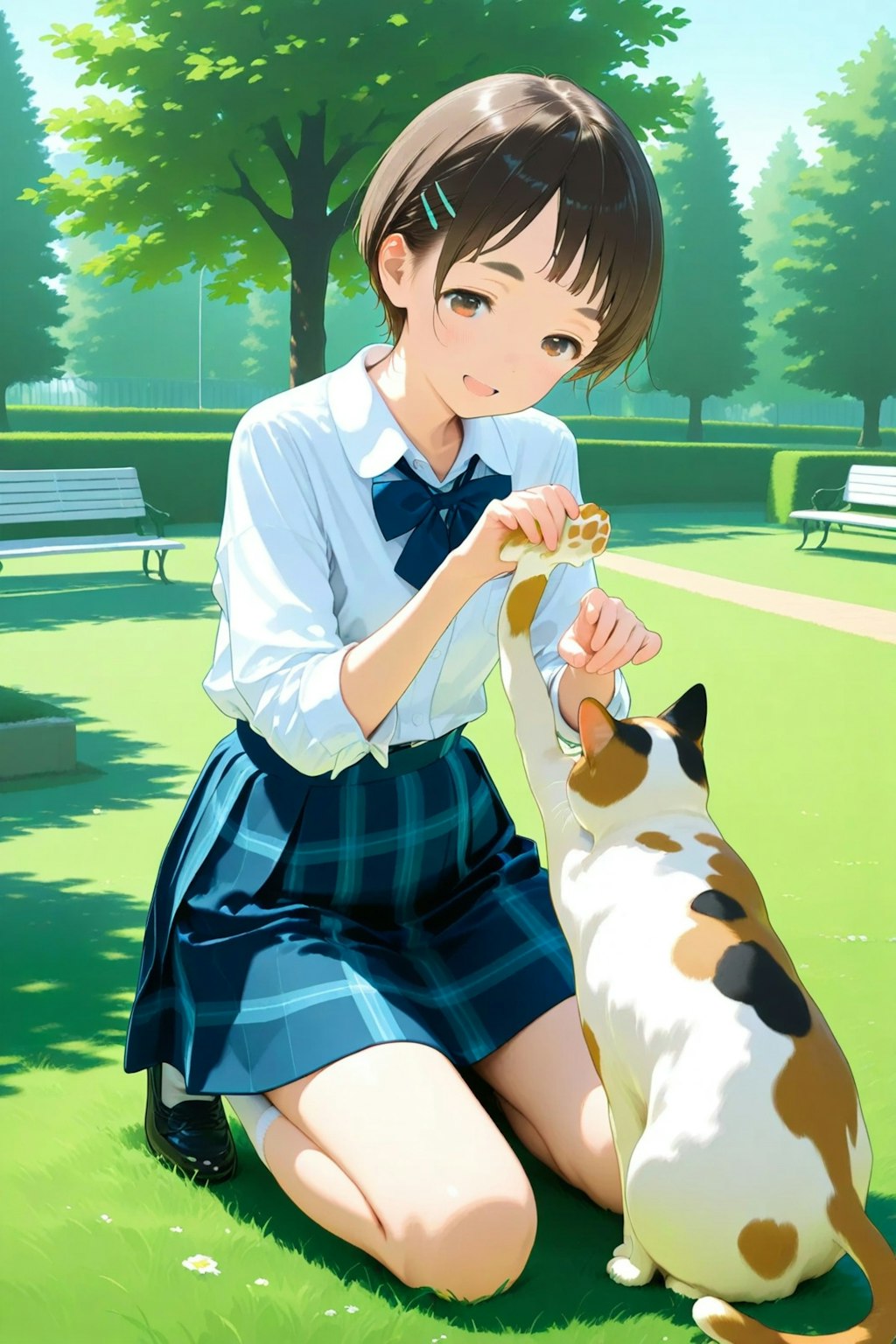 ちいねこ様　iriey lupilien2点おまとめ 猫とお月様。 - ねこのしっぽの作品 - Aipictors - AI画像投稿