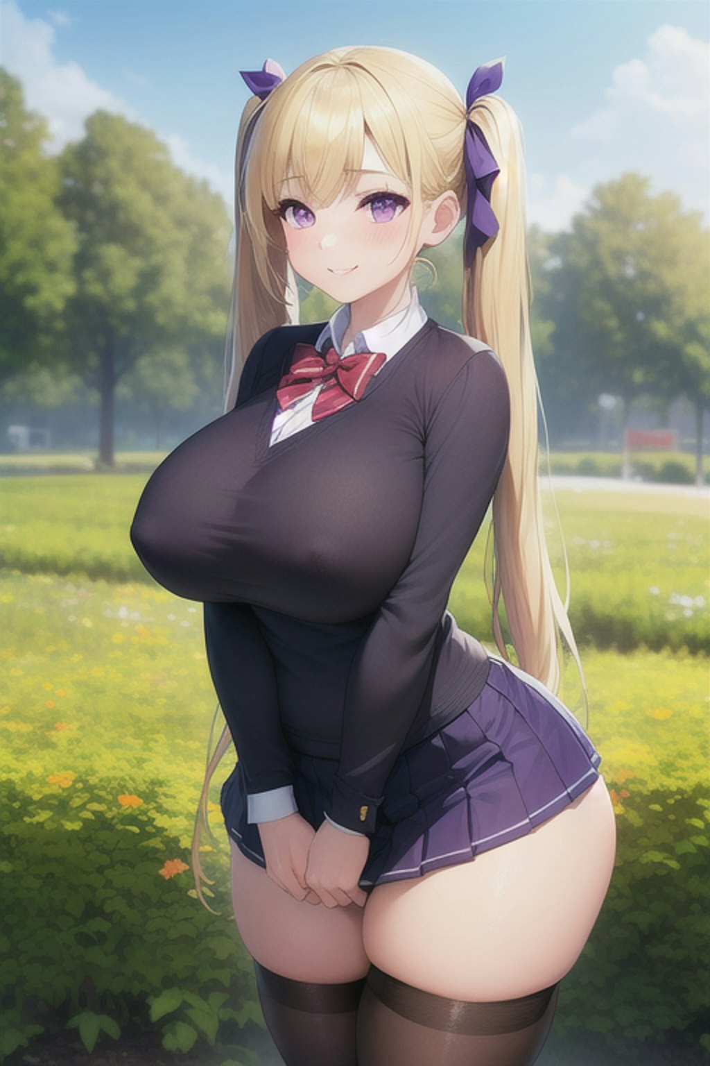 金髪ツインテ爆乳ちゃん2