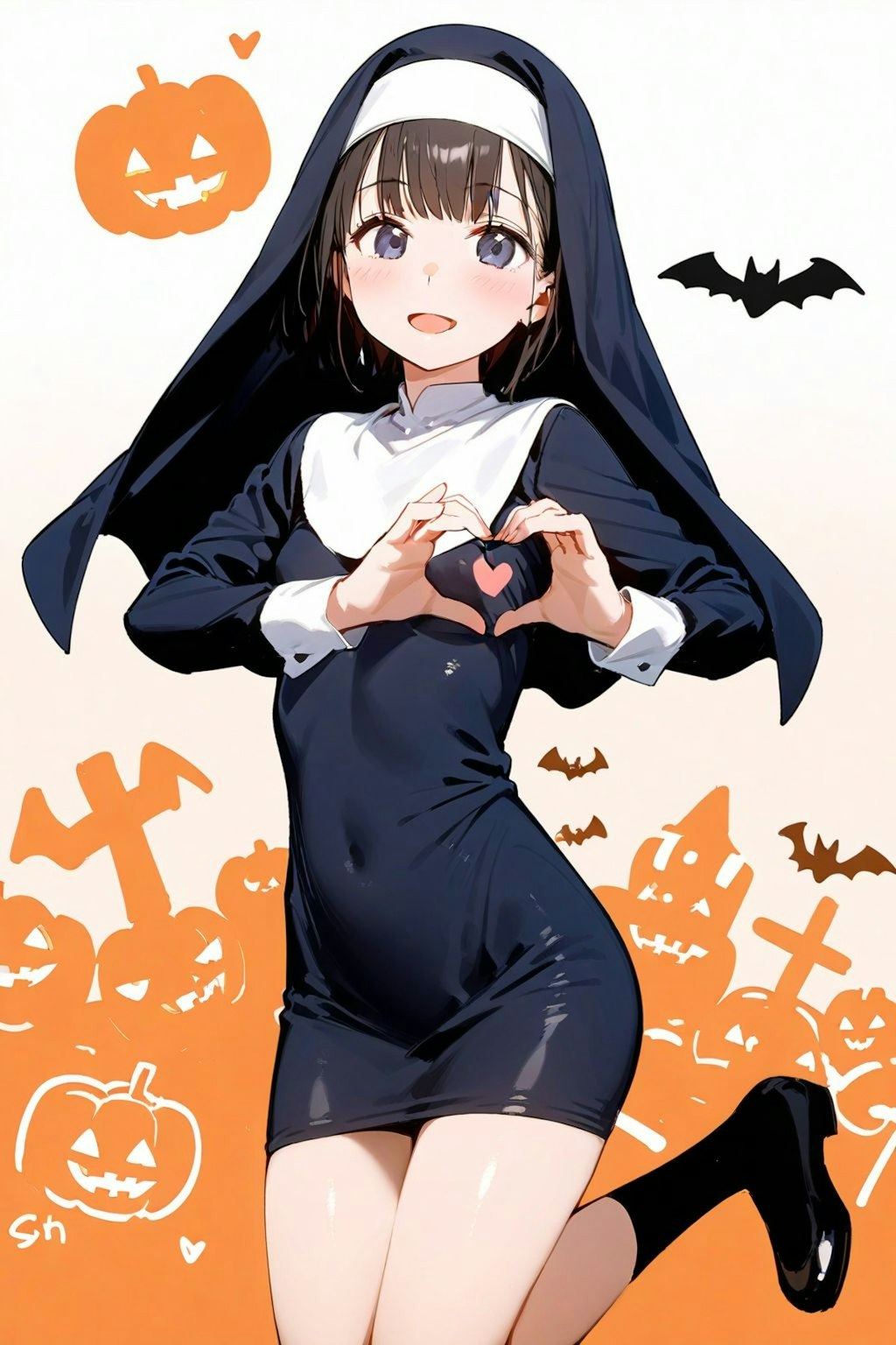 ハロウィンコスプレの妹