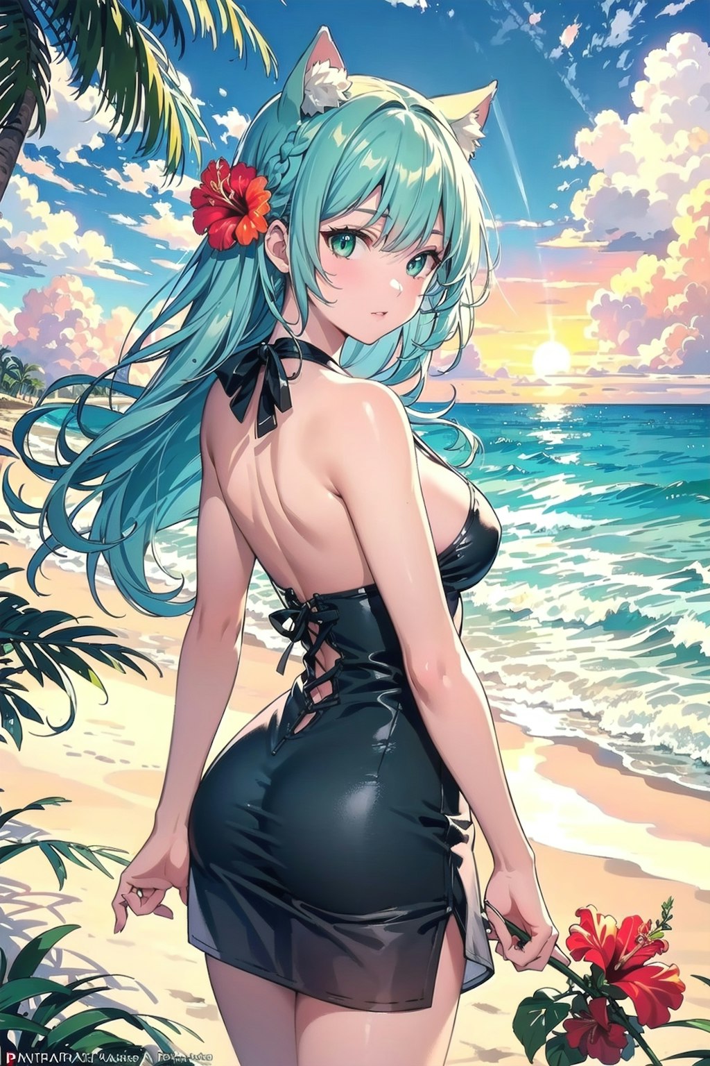 トロピカルモーニング🌴🌅🐱